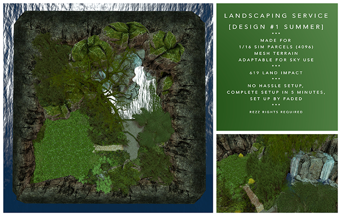 Second Life Marketplace - [F] Landscape 1 - Oaklands - SUMMER (1/16 Sim ...